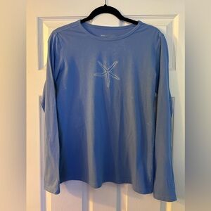 Coolibar - Medium - Blue With Starfish Long Sleeves Shirt/Top UPF 50+